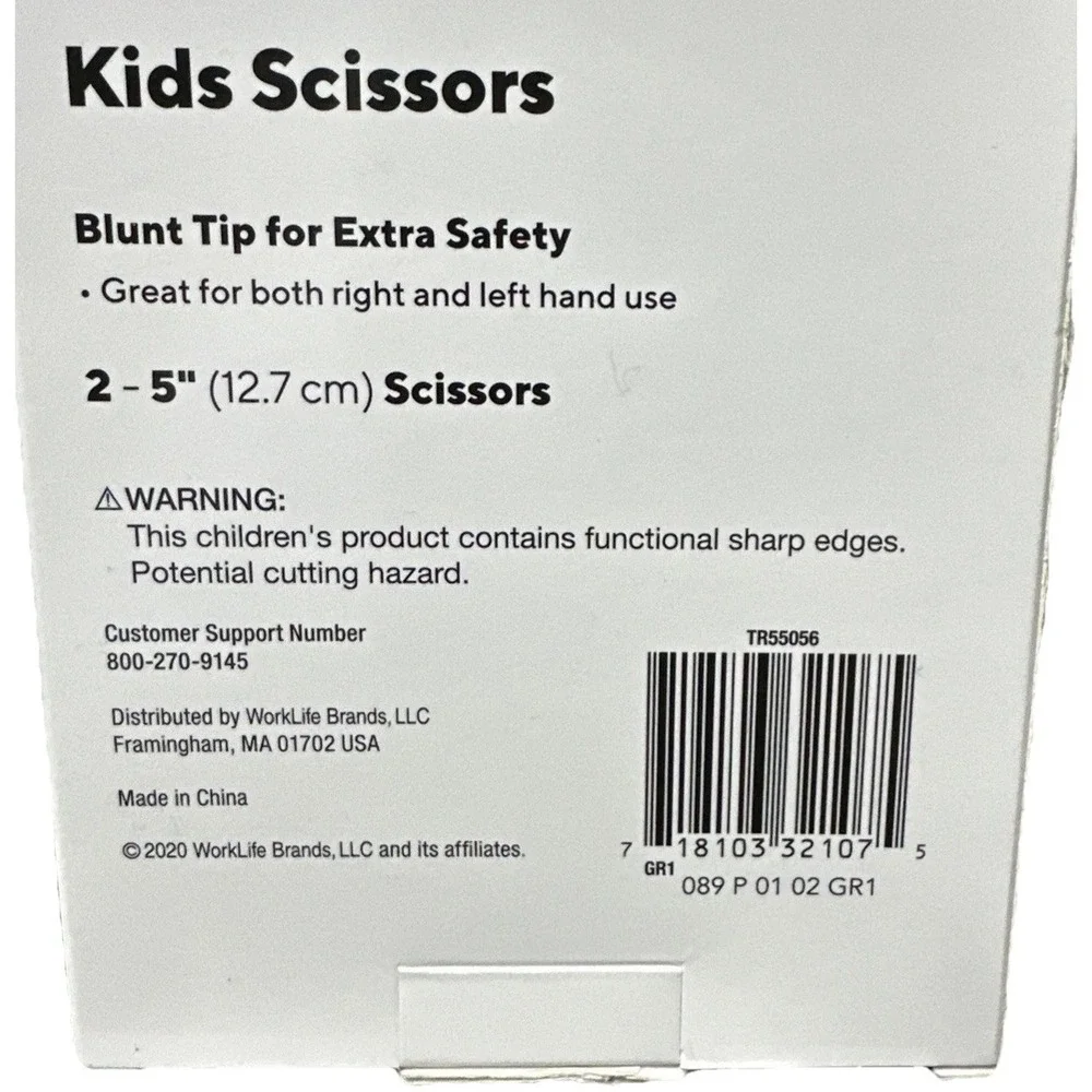 True Red Kids Scissors 5 Inch  2 Pcs